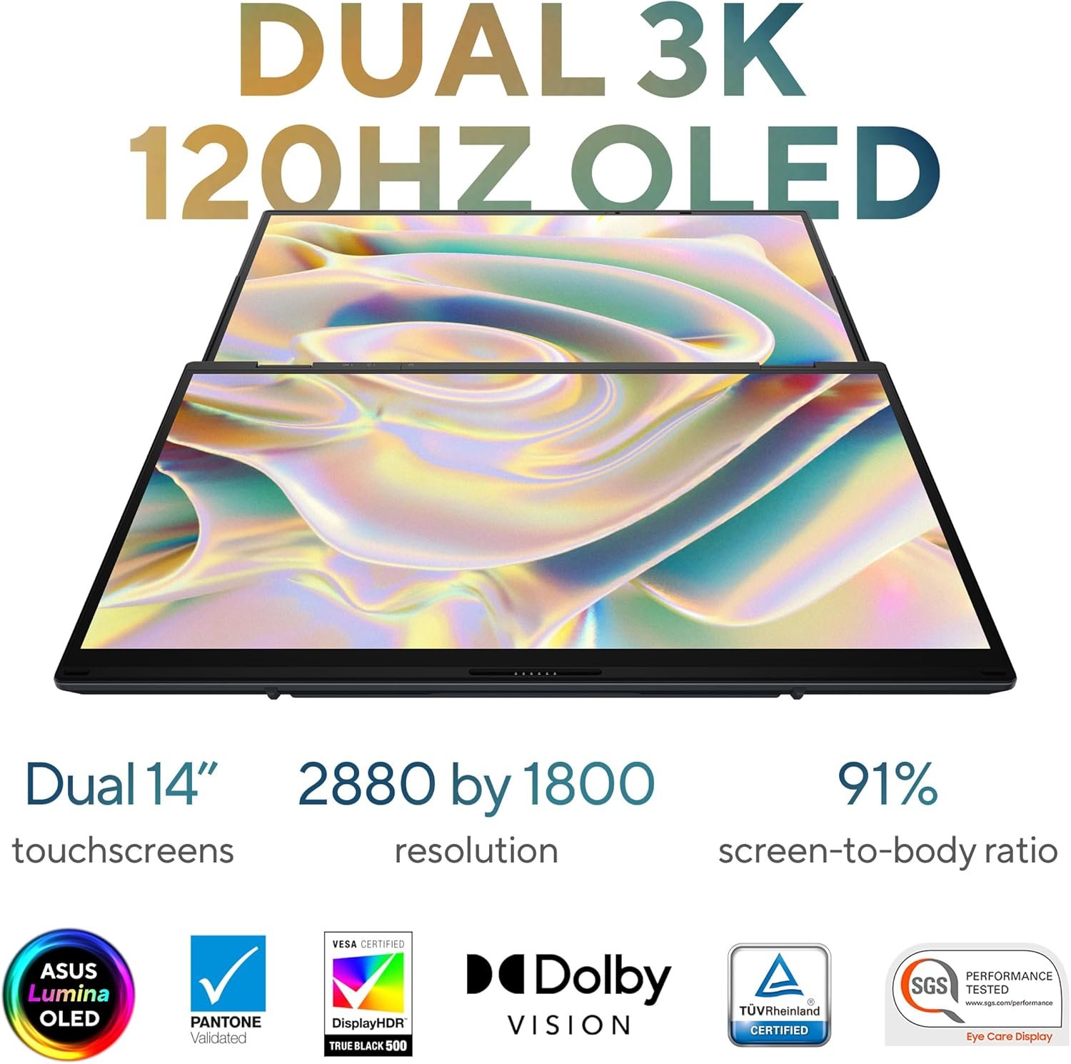 ASUS Zenbook DUO Dual 14" OLED 3K 120Hz Laptop - Image 2